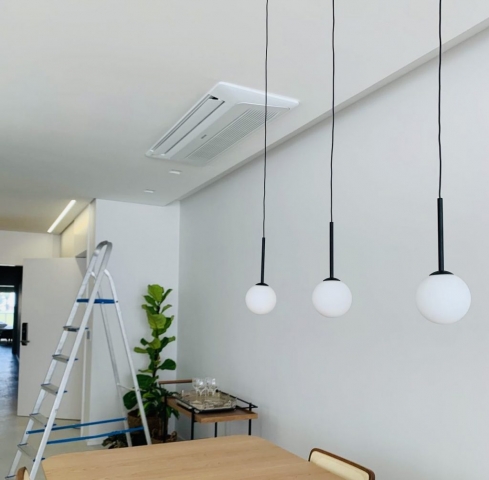 Instalação de Sistema VRF da marca Samsung WindFree.